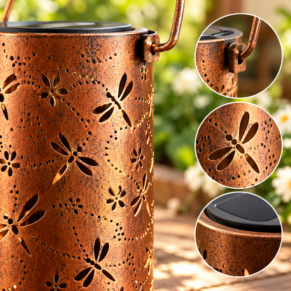 Solar Dragonfly Pattern Lantern