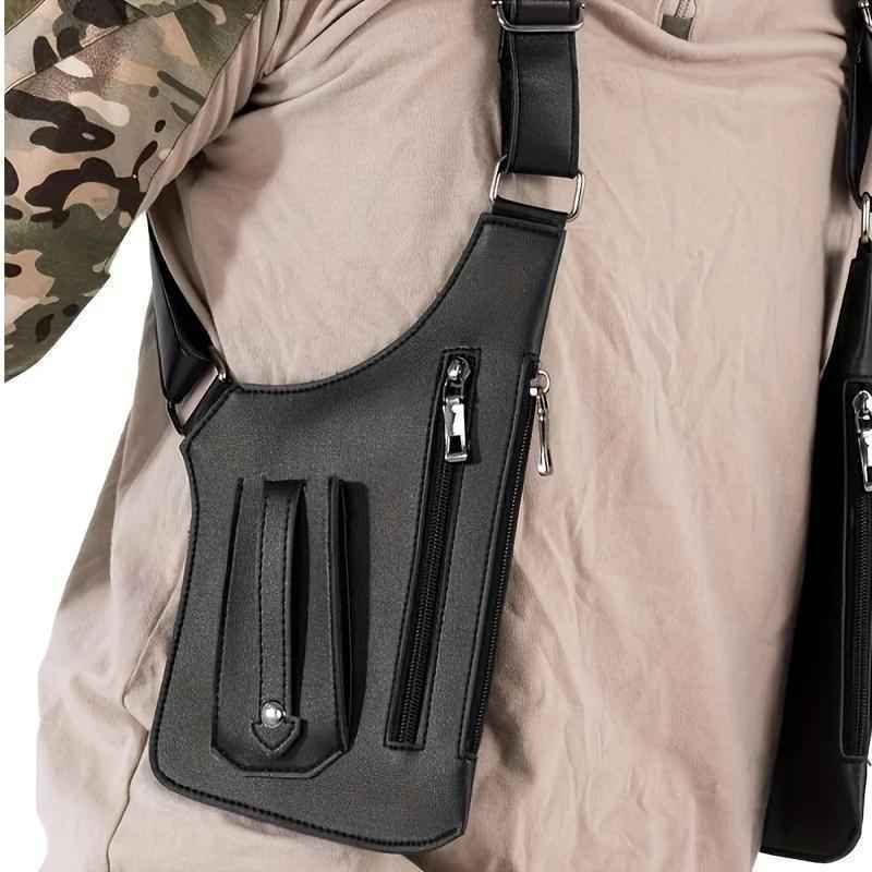 🔥Last Day 49% OFF 🎁 Premium Leather Adjustable Underarm Shoulder Bag for Men