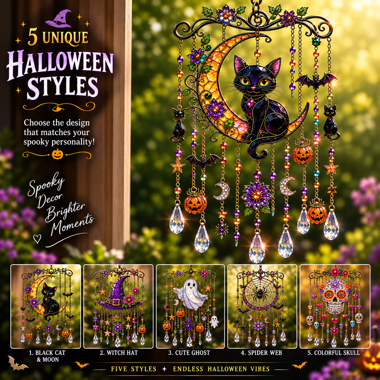 🔥Hot Sale 49% OFF🎃Halloween Suncatcher Wind Chime