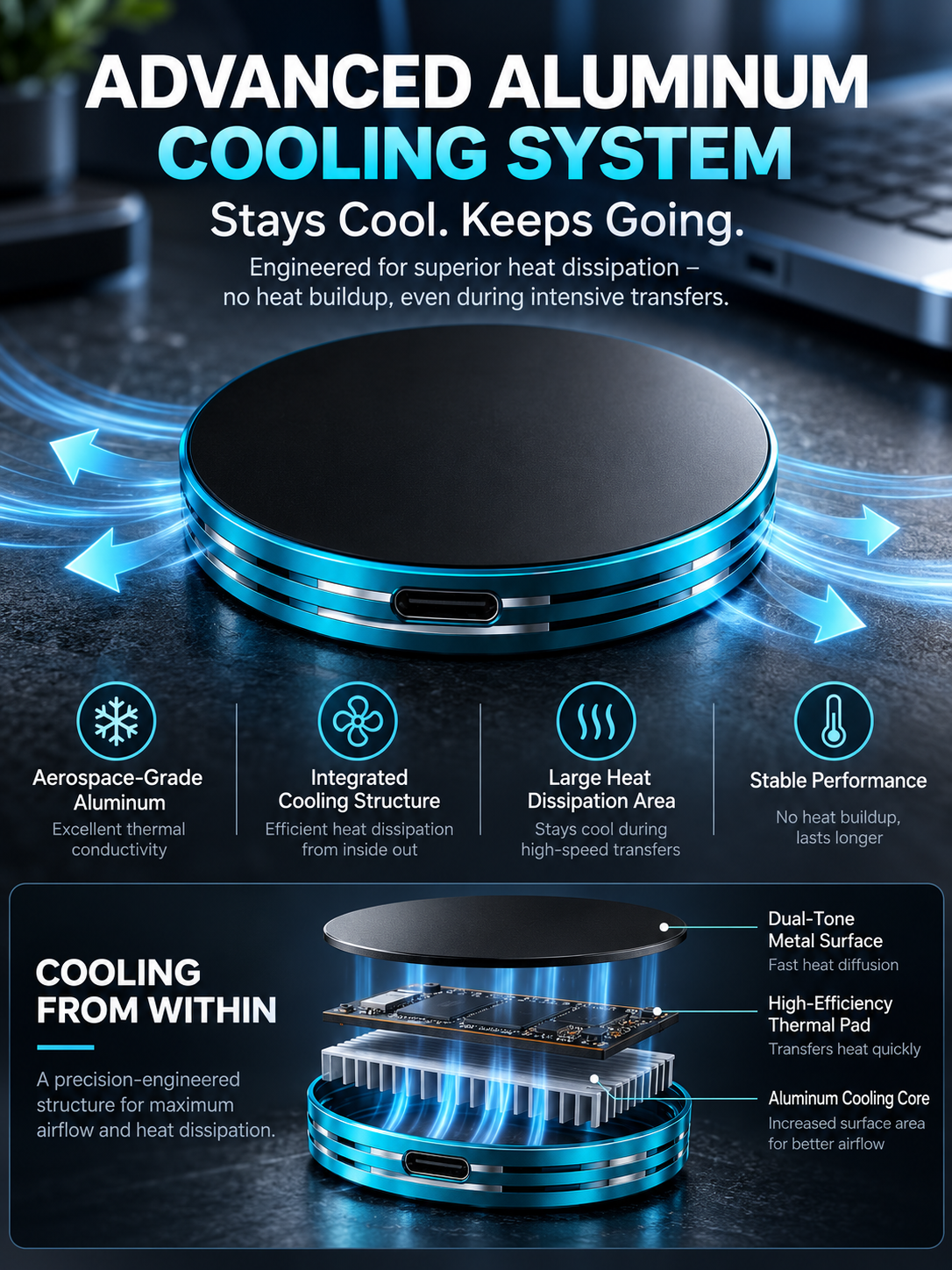 📲 C Magnetic Anti-Lost Portable SSD External Solid State Drive