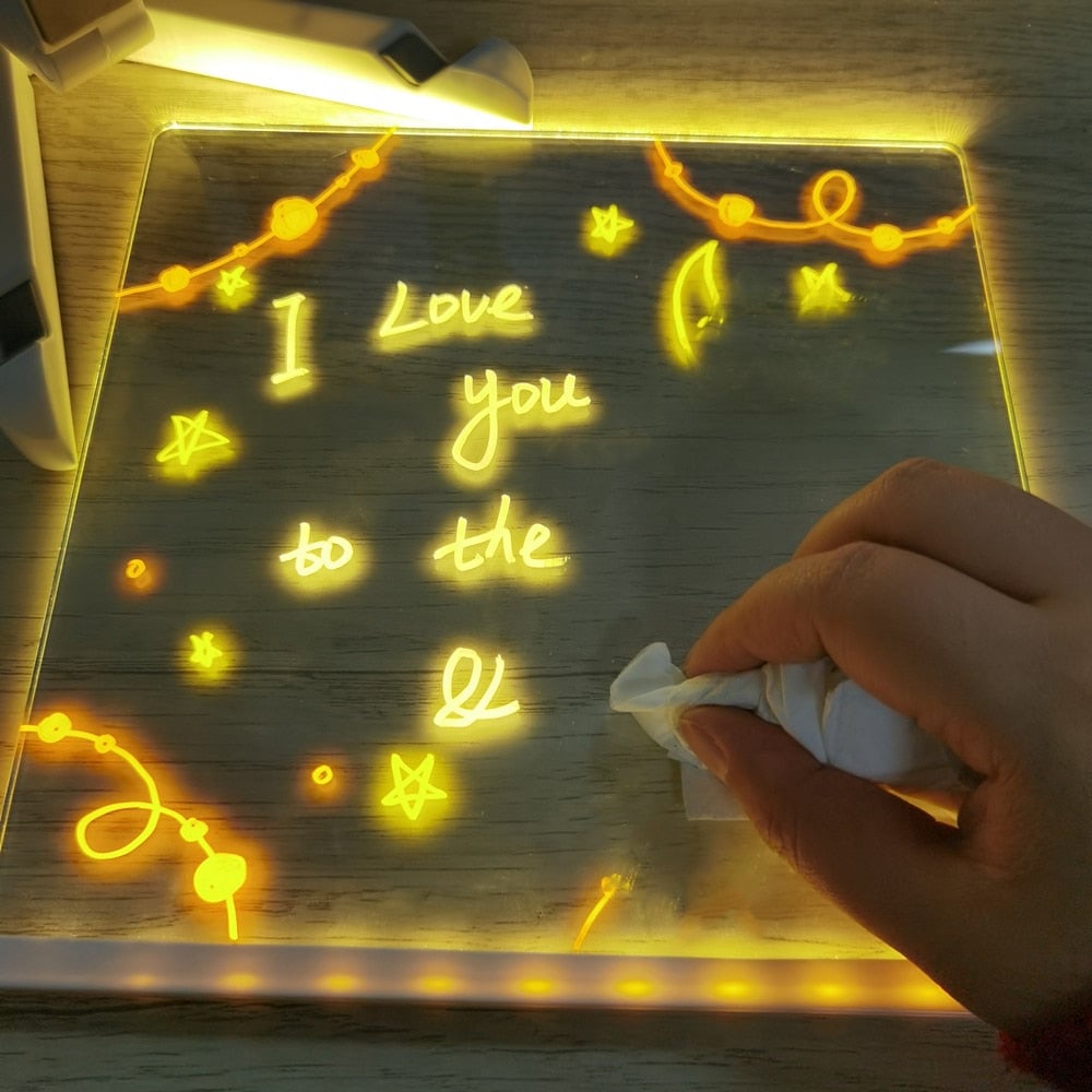 ✨LAST WEEK SPECIAL PRICE: ⏳🎨Luminous Led Drawing Board For Children