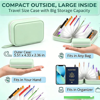 🔥Hot Sale 50% OFF🔥 💊A8 Waterproof 14-Pouch Weekly Pill Organizer, Color-Coded Travel Storage for Vitamins & Supplements