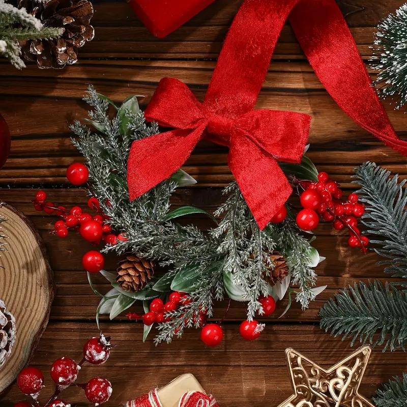 🎄Mini Christmas Wreaths✨Maximum Holiday Magic, Instant Festive Charm & Versatile Decor! 🎀