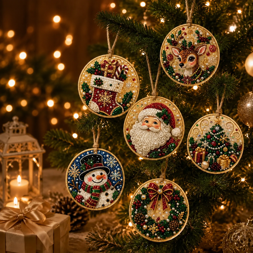 🔥Christmas Sale 49% OFF🎄Christmas DIY Diamond Painting Ornaments Kit