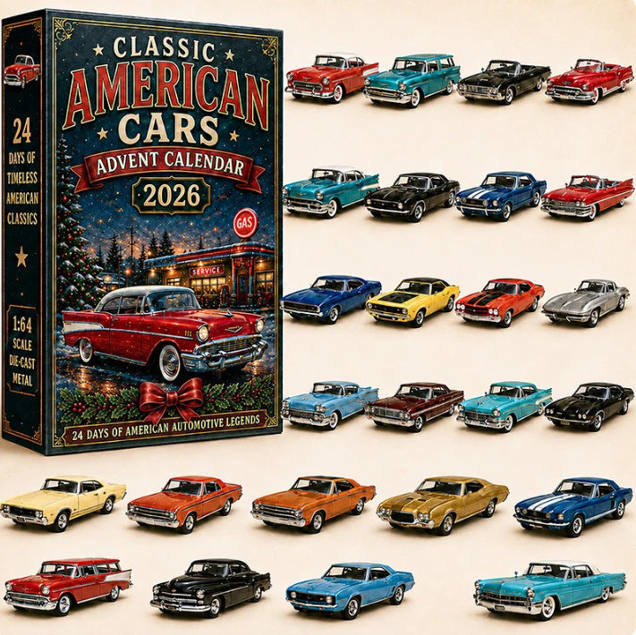 🚗 Limited-time 50% off-24 Days of Classic American Cars Advent Calendar – 24 Vintage Ride Collectibles