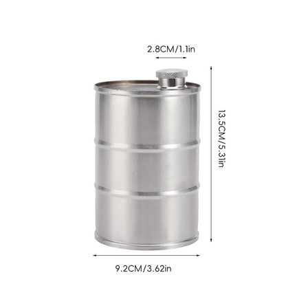 350ml/750ml Oil Drum Anti-rust Leak-proof No Odor Portable Wine Storage🛢Food Grade Camping Whisky Flagon Wine Jug Camping Supplies【liquor is not included】