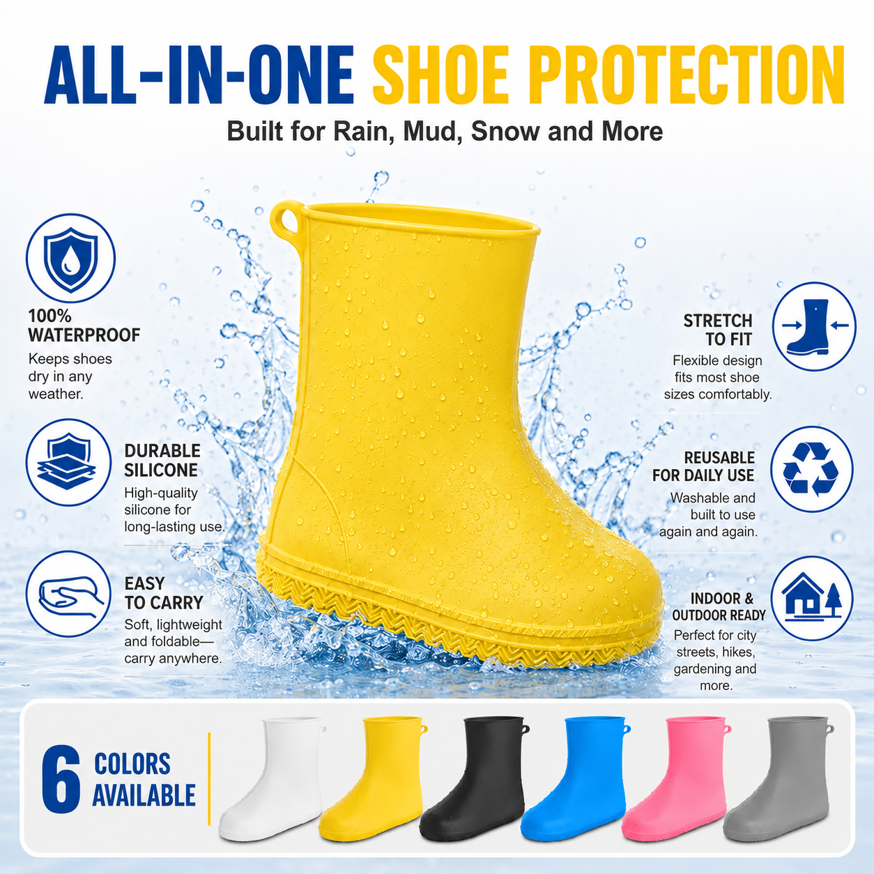 Thick Wear-Resistant Waterproof Shoe Cover