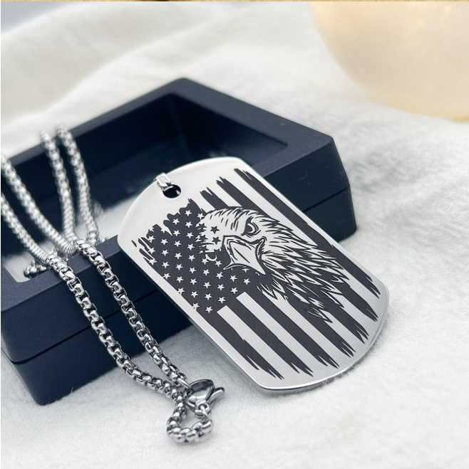 🔥Hot Sale 50% OFF🔥1776–2026 Eagle Dog Tag Necklace