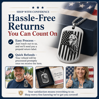 🔥Hot Sale 50% OFF🔥1776–2026 Eagle Dog Tag Necklace