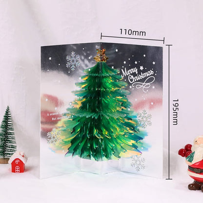 Early Christmas Sale - 3D Pop-Up Christmas Handmade Greeting Cards with Envelope