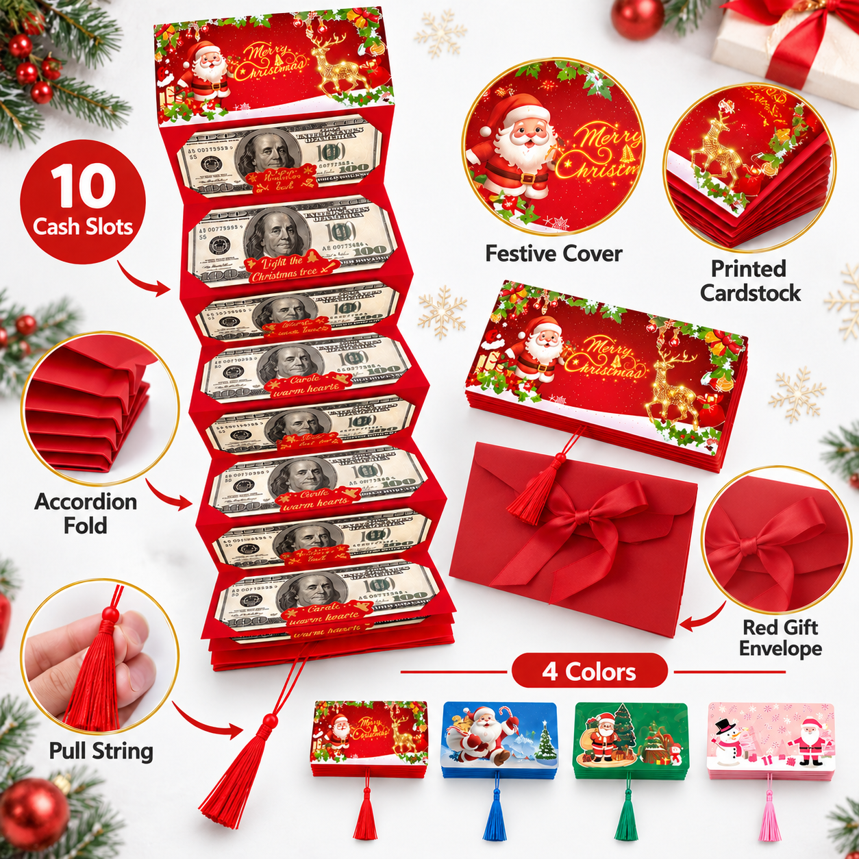 🎄 Limited-time 50% off — Christmas cash surprise envelope