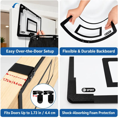 🔥Hot Sale 50% OFF-Christmas Over-the-Door Basketball Hoop Laundry Hamper