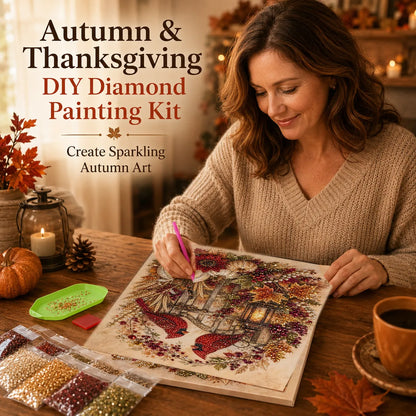 🍂 Autumn & Thanksgiving DIY Diamond Painting Kit