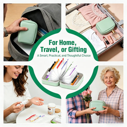 🔥Hot Sale 50% OFF🔥 💊A8 Waterproof 14-Pouch Weekly Pill Organizer, Color-Coded Travel Storage for Vitamins & Supplements