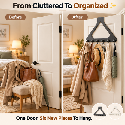 🔥Hot Sale🔥6-Hook Over the Door Organizer