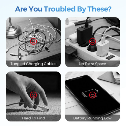 ⚡ 3-in-1 Foldable Wireless Charging Station for iPhone, Apple Watch & AirPods