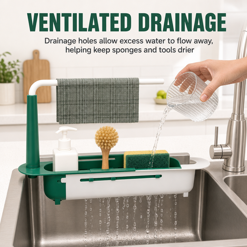 🔥Limited time 50% OFF-Telescopic Sink Storage Rack✨