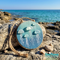 Sea Glass Jellyfish Pendant