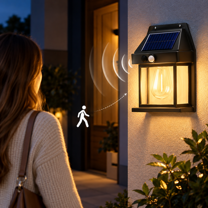 Solar Filament Wall Light with Motion Sensor*2pcs