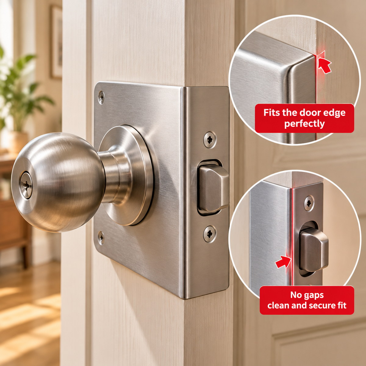 Door Lock Hole Repair &amp; Reinforcement Plate