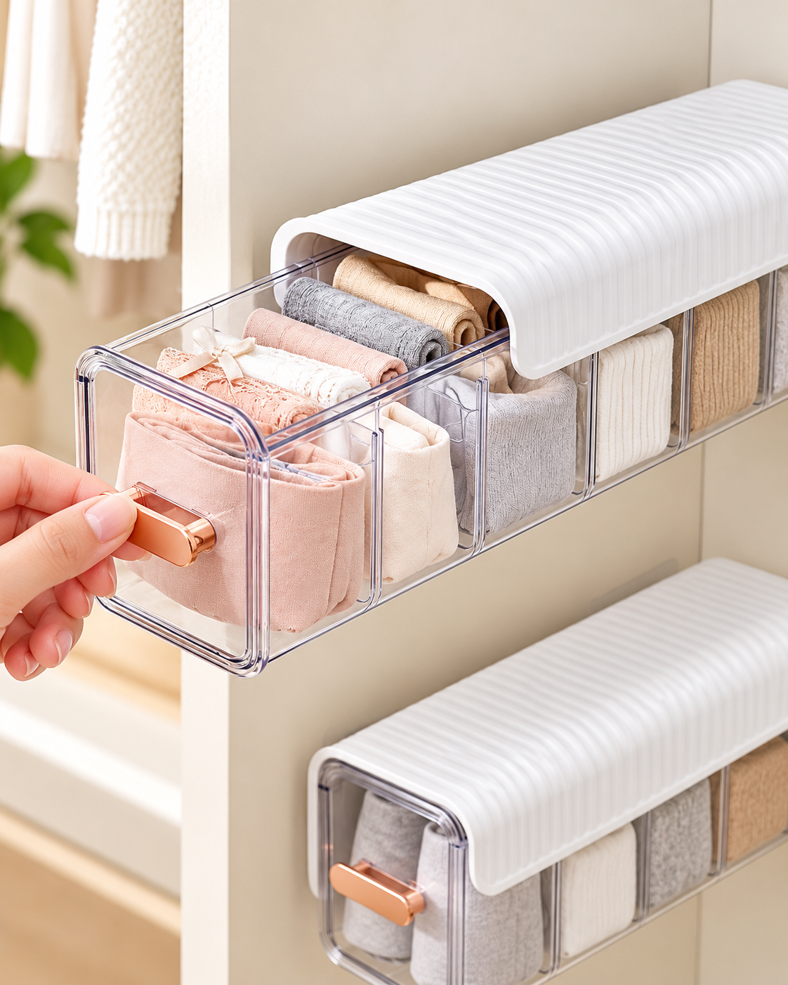 Wall-Mounted Underwear Organizer