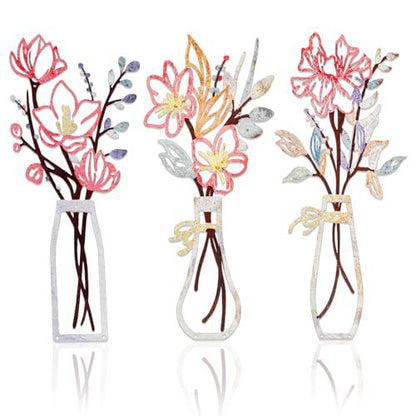 🔥3 Pcs Metal Flowers Wall Art
