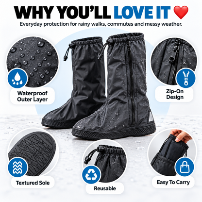 Reusable Waterproof Rain Shoe Covers