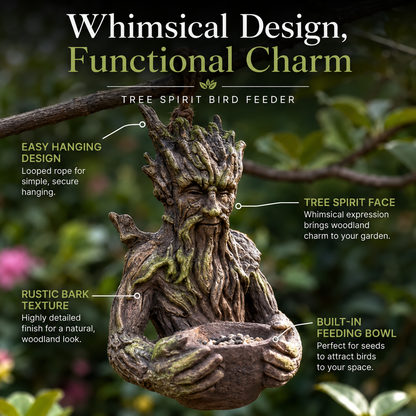 🐦Tree Spirit Bird Feeder – Magical Garden Hanging Decor