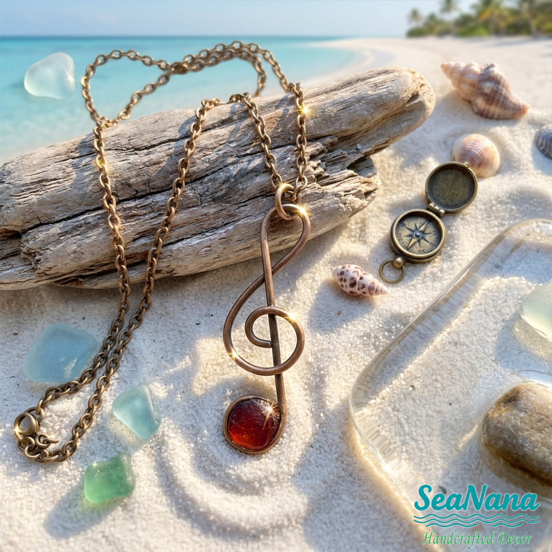 ✨Sea Glass Music Earrings