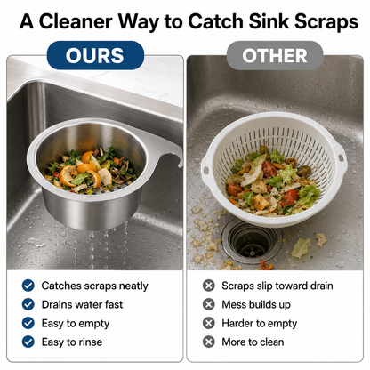 🔥Hot Sale 49% OFF🔥Hanging Sink Drain Basket – Catch Scraps & Help Reduce Clogs