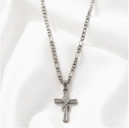 🔥 Limited-time 50% off-Sparkling Twisted Cross Pendant Necklace