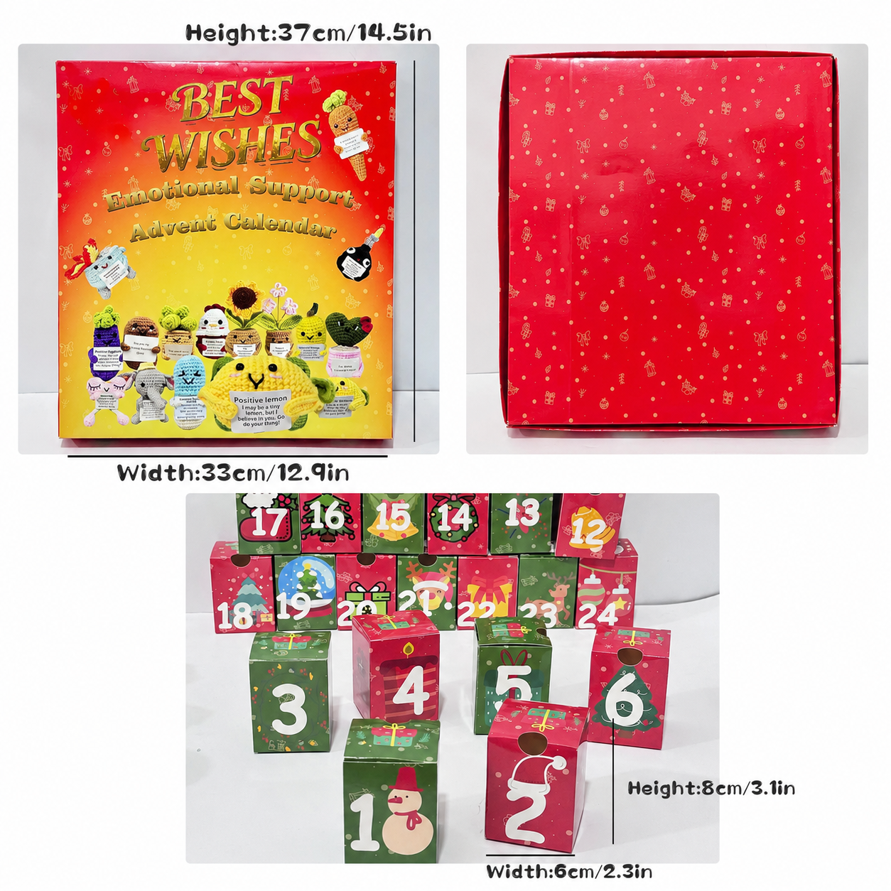 🎄 Christmas Early Bird Sale 50% OFF – 24-Day Heartwarming Crochet Advent Calendar | Daily Christmas Surprise Blind Box 🎁