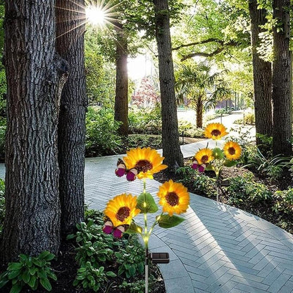 🔥🌻Last Day Sale 50% OFF🌞Solar LED Sunflower Garden Lights-29.6inch/74cm