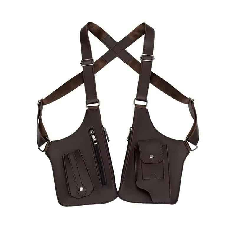 🔥Last Day 49% OFF 🎁 Premium Leather Adjustable Underarm Shoulder Bag for Men