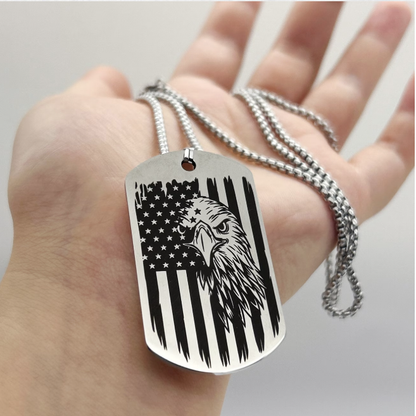 🔥Hot Sale 50% OFF🔥1776–2026 Eagle Dog Tag Necklace