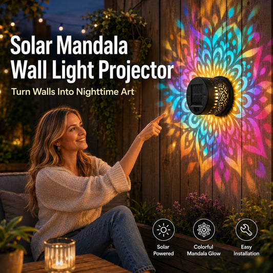 🔥Hot Sale 49% OFF✨Solar Mandala Wall Light