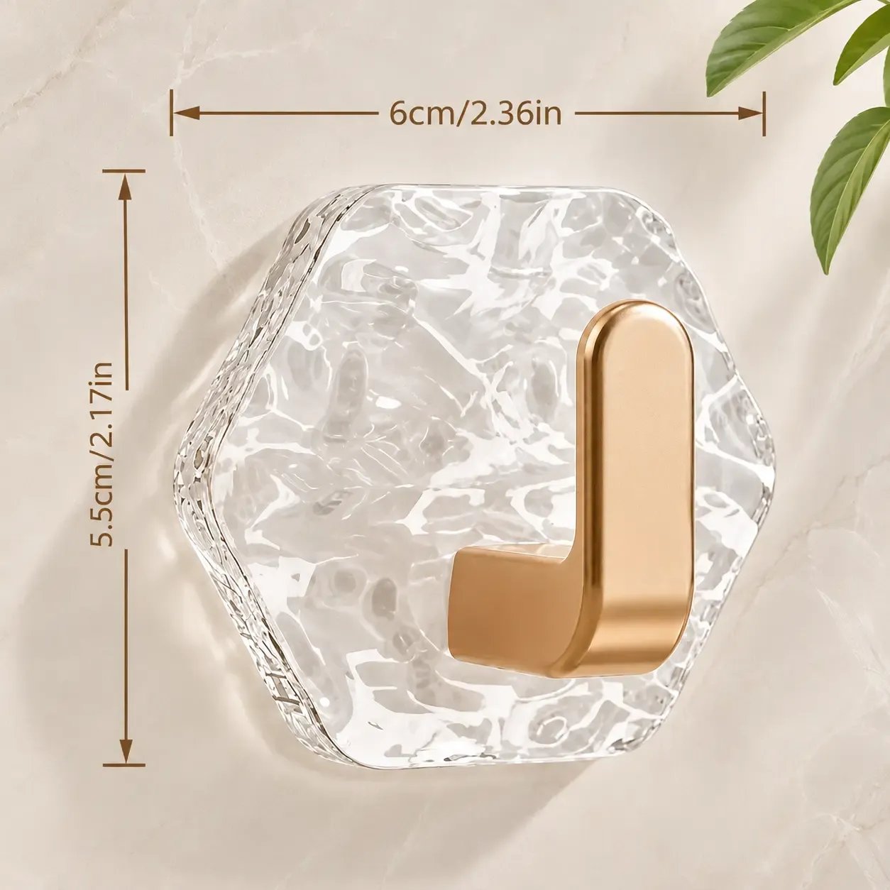 🔥Buy More Save More🔥Heavy-Duty Plastic Self-Adhesive Hexagonal Ripple Hooks, 10/20-Pack