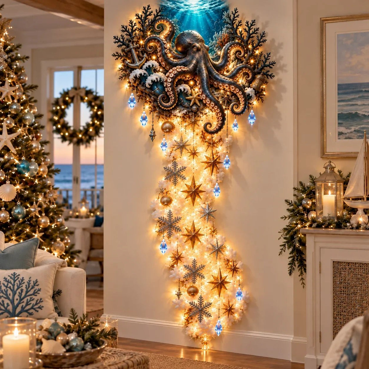 ✨ Enchanted Christmas Magic Trail Wall Light – A Touch of Winter Magic ✨