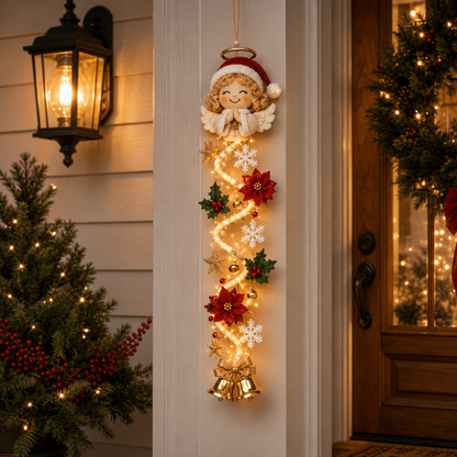 🔥Hot Sale 50% OFF🔥Glowing Christmas Door Hanger 🎄✨