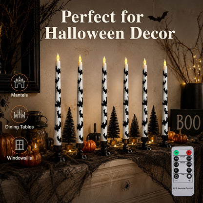 💥 60% OFF ⭐Spooky Bat Candles That Glow Like Real Flames — Without the Fire 🕯️