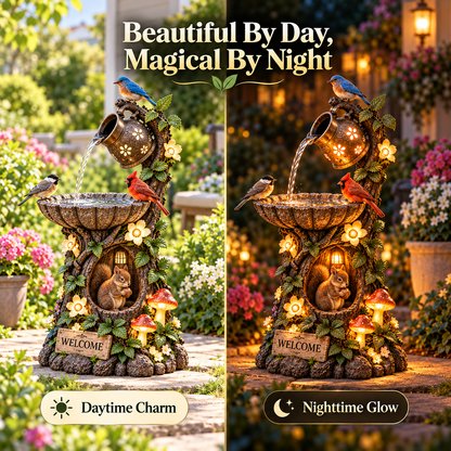 ✨ Holiday Sale 🐿️ Solar Garden Fountain — Bring Your Garden to Life