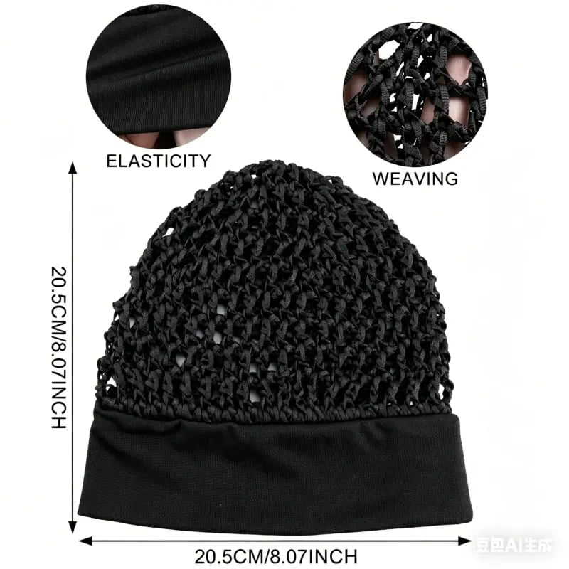 3-Piece Stretchy Wide-Edge Sleeping Cap Set
