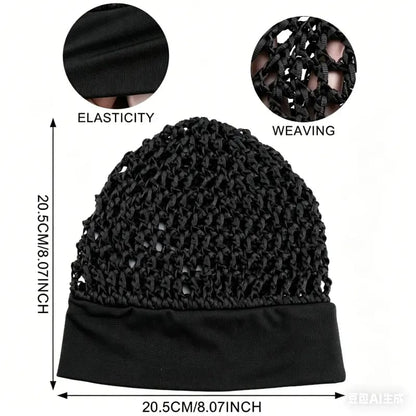 3-Piece Stretchy Wide-Edge Sleeping Cap Set
