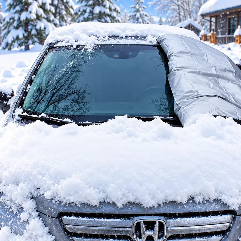 Car Windshield Snow Cover | All Season Sun & Frost Protector for Cars, SUV, Truck