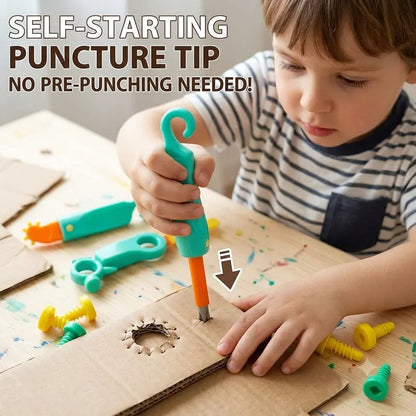 Kids Cardboard DIY Building Kit - Safe Rebuildables