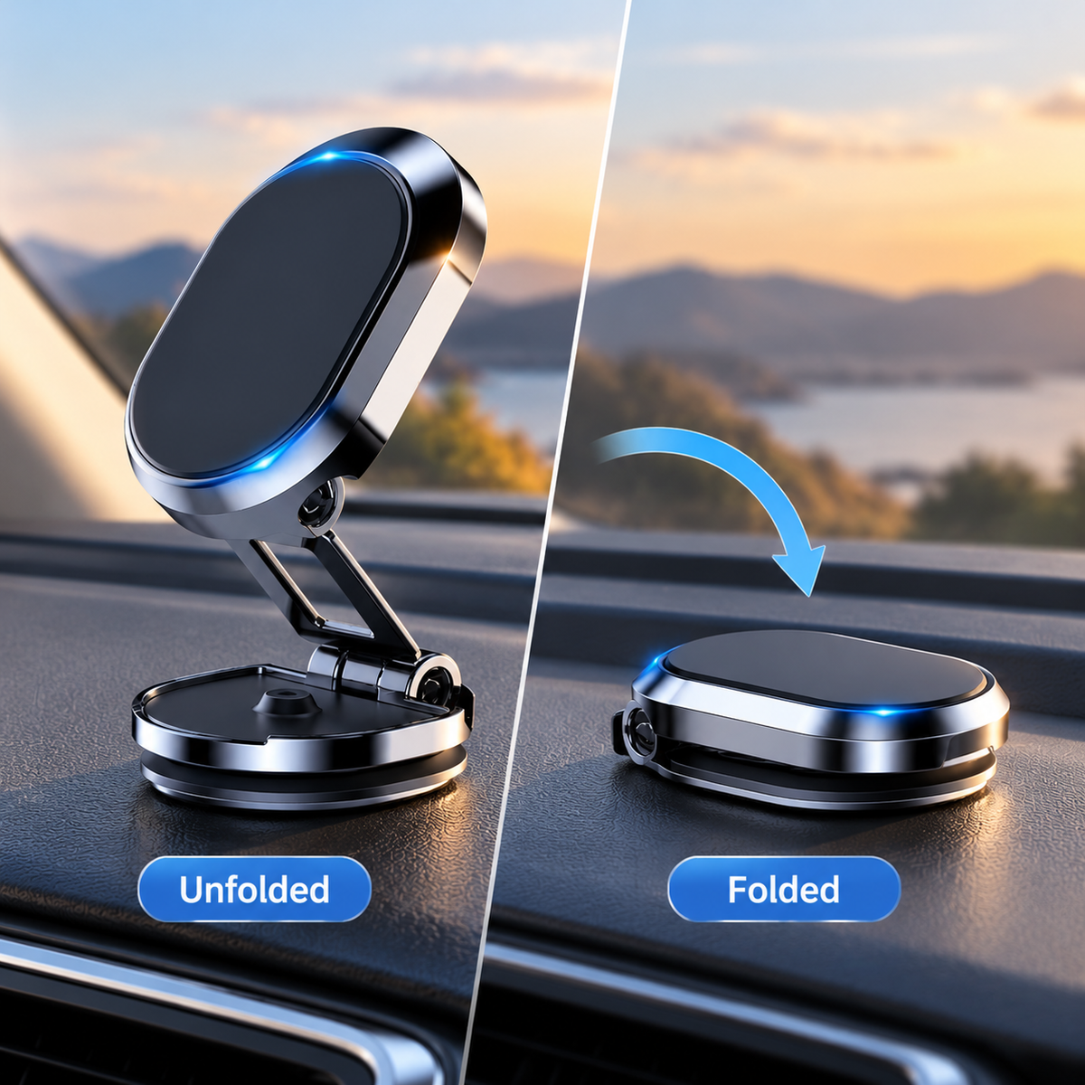 Foldable Magnetic Phone Mount