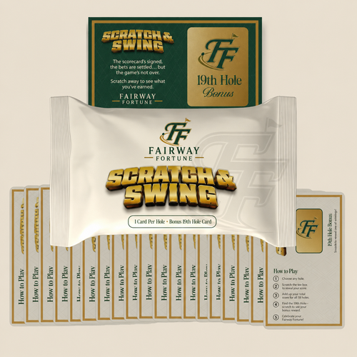 ⛳🏌️‍♂️ Scratch & Swing – The Ultimate Scratch-Off Golf Card Game (3 Decks / 57 Challenges)