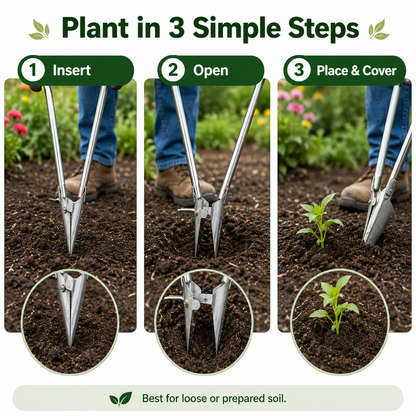🌱Stand Up Garden Transplanter Tool