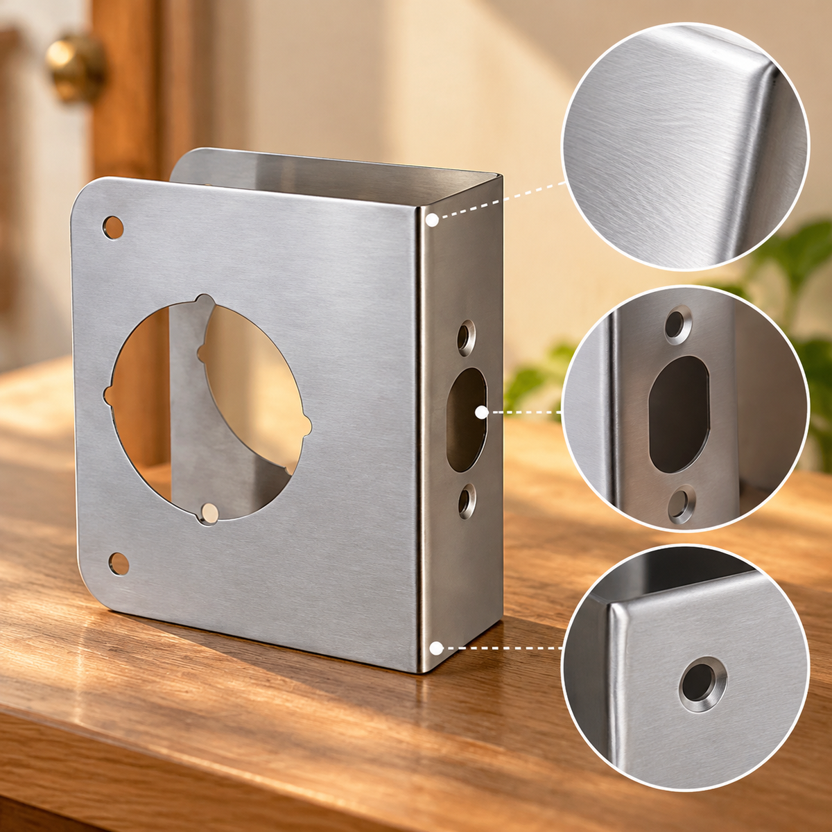 Door Lock Hole Repair &amp; Reinforcement Plate