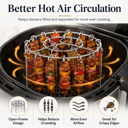 🔥Air Fryer Skewer Rack - Make fun, simple meals at home